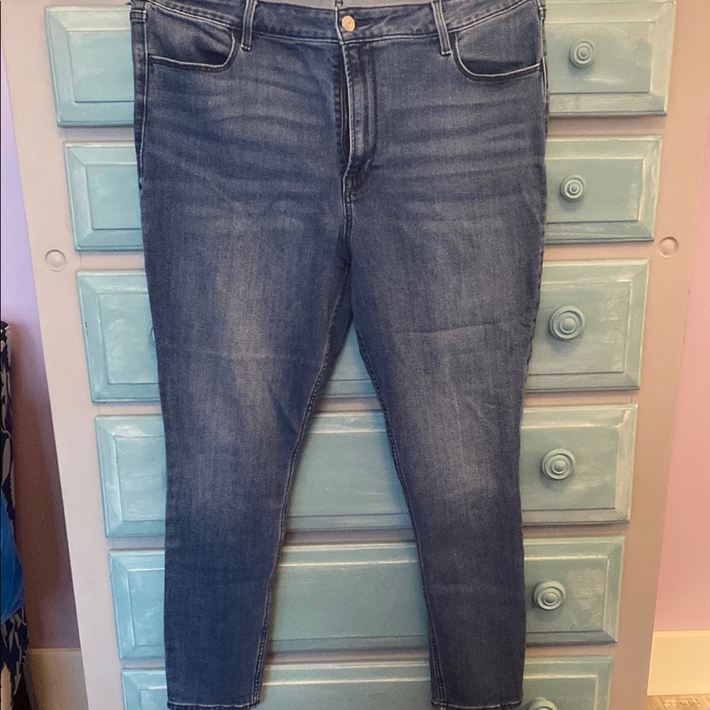 Old Navy Women's Skinny Jeans - Dark Blue
